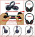 SIMOLIO IR Headphones for Car DVD, Infrared Headphones Kids Universal 2 Channel, Car Headphones Wireless with Bag & 3.5mm AUX Cord for Honda Odyss...
