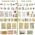 120 Pieces Vintage Scrapbooking Stickers DIY Journaling Scrapbook Adhesive Washi Paper Stamp Stickers Antique Retro Natural Collection Stickers Di...