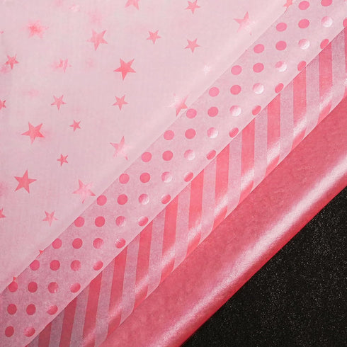 MR FIVE 60 Sheets Metallic Pink Tissue Paper Bulk,20" x 28",Pink Tissue Paper for Gift Bags,DIY and Craft,Pink Gift Wrapping Tissue Paper for Grad...