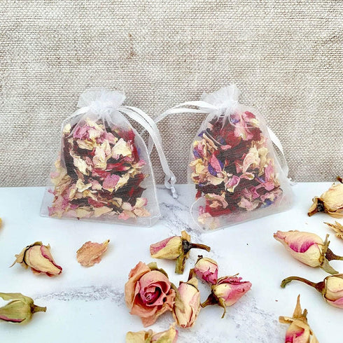 100 Count Organza Drawstring Gift Bags for Jewelry,Necklace, Sheer Fabric 4x6 Inch Mesh White Medium Size Treat Pouch for Baby Shower,Christmas,Bi...