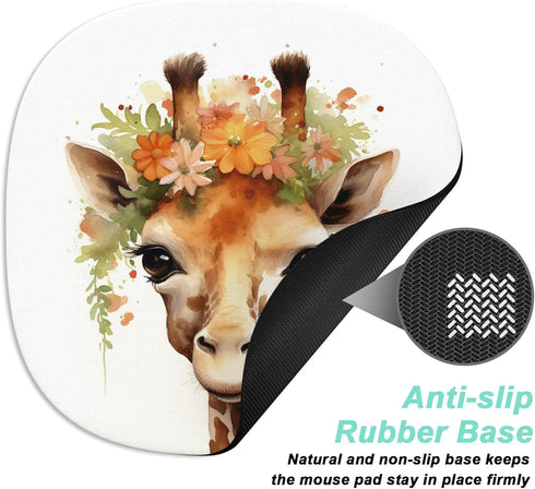 Rimilak Small Mouse Pad 6.6 Inch, Takes up Wrist and Mouse Space, Waterproof Compact Mini Mouse Mat for Laptop Computer Wireless Mouse Keyboard Ho...