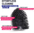 Replacement Bristle Brush Head Scrubber Refill for Extendable Tub Tile Shower Scrubber for Cleaning Non-Scratch (1x Bristle Brush Gray)...