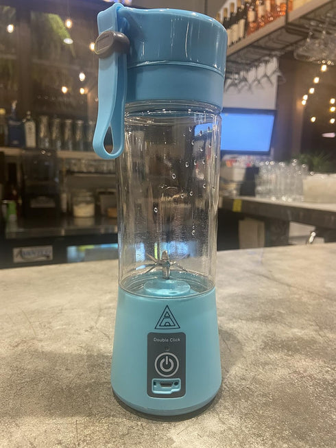 Compact, Travel Size, USB Rechargeable 12 Oz Portable Handheld Blender with Powerful Motor: Perfect for Smoothies, Shakes, Fruit/Veggie Juicer & B...