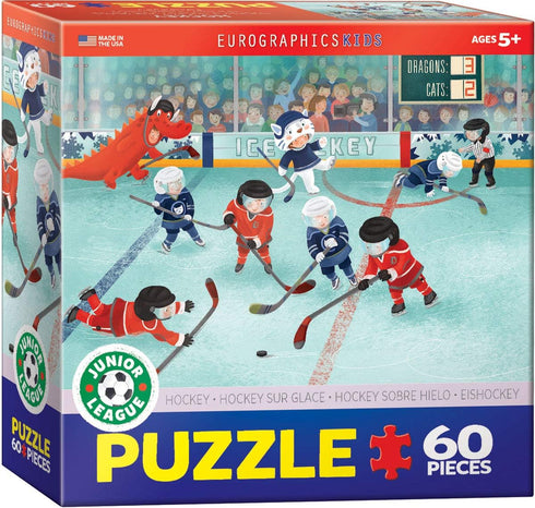EuroGraphics Hockey Junior League Puzzle (60-Piece), Multi...