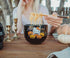 Hello Kitty Sanrio Pumpkins Ceramic Ramen Dinnerware Set | Includes 20-Ounce Noodle Bowl and Wooden Chopsticks...