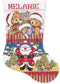Design Works Crafts Santa Puppet Counted Cross Stitch Stocking Kit, Multicolored...