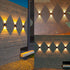 ASLIDECOR Solar Wall Lights UP and Down,Warm White Fence Lighting Waterproof Deck Step Light for Arbor Patio Yard...