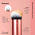 Real Techniques Bubble Blending Makeup Brush, Multipurpose Face Brush For Liquid, Cream, & Powder Makeup, Unique Bubble Brush Head, Synthetic Bris...