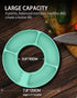 ALIENSX Snack Bowl for Stanley 40 oz Tumbler with Handle, Reusable Snack Ring for Stanley 40oz Cup, Silicone Snack Tray Bowl with Four Compartment...
