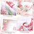Breling 2 Pcs Pink Happy Birthday Backdrop Banner and Tablecloth for Women Rose Gold Birthday Party Decorations Plastic Floral Table Cover Backdro...
