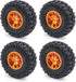 4PCS 1.0 Tires All Terrain Super Soft Sticky Tires for 1/18 TRX4M 1/24 SCX24 FCX24 AX24 Upgrade Parts (A)...