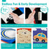 Baby Toys 0-6 Months - High Contrast Newborn Toys - Baby Tummy Time Books 0-6 Months with Crinkle, Squeaky Sounds, Touch Feel, Visual Stimulation ...