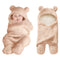 XMWEALTHY Cute Newborn Baby Boys Girls Blankets Plush Swaddle Blankets Brown...