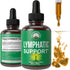 Lymphatic Drainage Drops. Sugar Free 7-in-1 Lymph Detox And Cleanse Support. Vegan Supplement with Echinacea Root, Red Clover Blossom, Burdock/Red...
