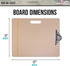 U.S. Art Supply 11" x 17" Artist Sketch Tote Board - Great for Classroom, Studio or Field Use...