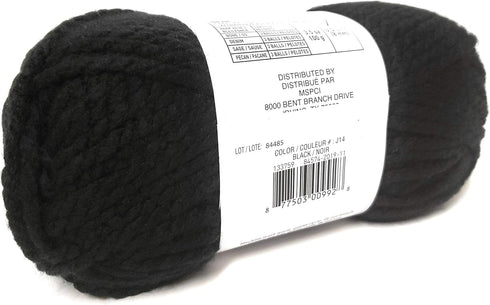Loops and Threads Yarn Charisma 1 Ball Black 3.5 ounces......