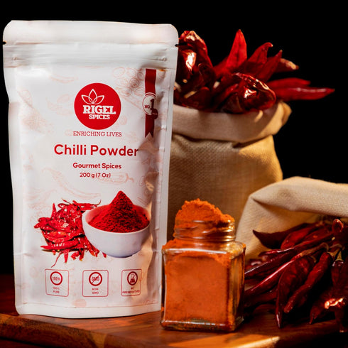Rigel Spices | Chilli Powder 7 oz | Spicy Kick for Vibrant Culinary Adventures...
