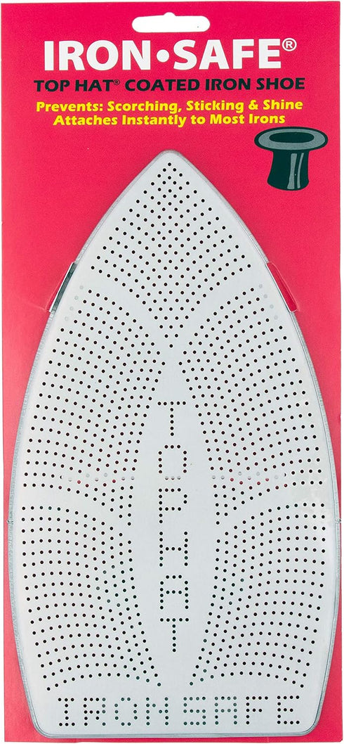 Iron-Safe Premium Iron Shoe with Top Hat Non-Stick Laminate Sole Plate...