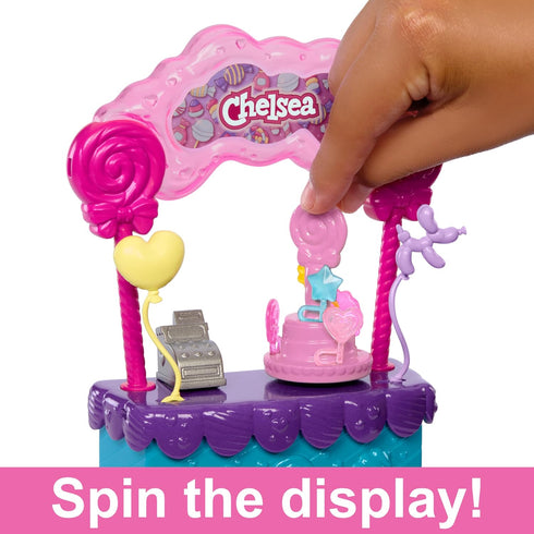 Barbie Chelsea Doll & Lollipop Stand Playset with Accessories, 10-Piece Toy Set from and Stacie to The Rescue movie...