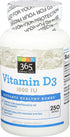 365 Everyday Value, Vitamin D3 1000 IU, Capsule, 250 ct...