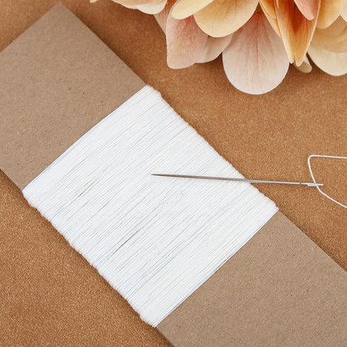 Books by Hand Linen Thread, Archival Quality Natural Unbleached and Unwaxed, 50 Yards 35/3 Gauge, Ideal for Bookbinding and Sewing Signatures...