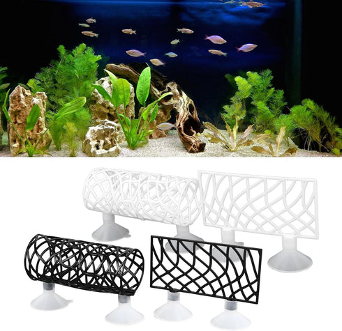 Betta Fish Tank Accessories Decorations, Betta Tunnel Swim Tube Soft Edged Betta Hammock Bed Shrimp Guppies Hideout Betta Shelter Toys with Suctio...
