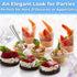 Super Elegant, BPA Free 200ct Plastic Tasting Forks. Mini Cocktail or Sampling Fork Set for Appetizers, Shrimp and Seafood. Durable, Recyclable 4 ...