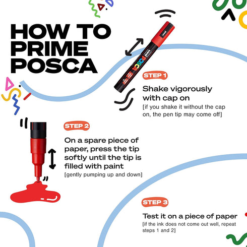 Uni POSCA Paint PCM-22 MOP'R Marker Black with XXL (3-19mm) Round Tip, Versatile for Multiple Surfaces, ACMI-Certified Non-Toxic Formula Ensuring ...