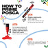 Uni POSCA Paint PCM-22 MOP'R Marker Black with XXL (3-19mm) Round Tip, Versatile for Multiple Surfaces, ACMI-Certified Non-Toxic Formula Ensuring ...