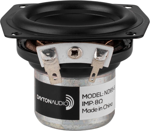 Dayton Audio ND65-8 2-1/2" Aluminum Cone Full-Range Neo Driver 8 Ohm...