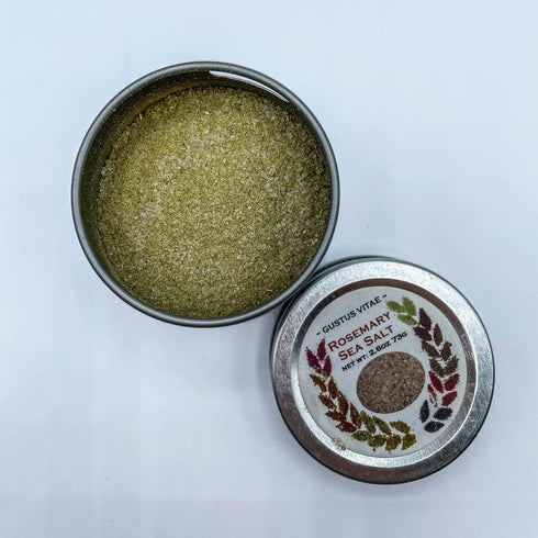 Rosemary Sea Salt | Gourmet Infused Sea Salt | Artisanal Seasoning | - Non GMO, All Natural | Sustainably Sourced, Ultra Premium | Handcrafted in ...