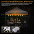 LED Canopy and Umbrellas Lights, 23 Ft LED Outdoor String Lights with Shatterproof Plastic 8LED C7 E-12 Light Bulbs, Waterproof, C Battery Powered...