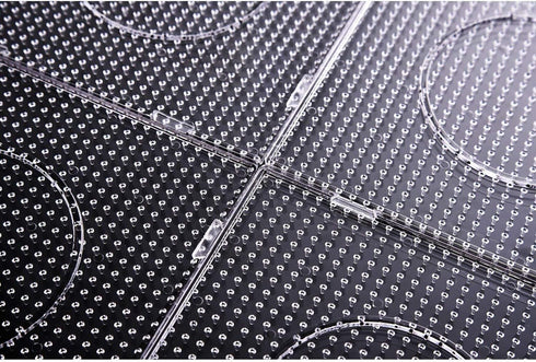 BANCHELLE Fuse Beads Boards 5mm, Plastic Boards Large Square Clear 6 PCS...