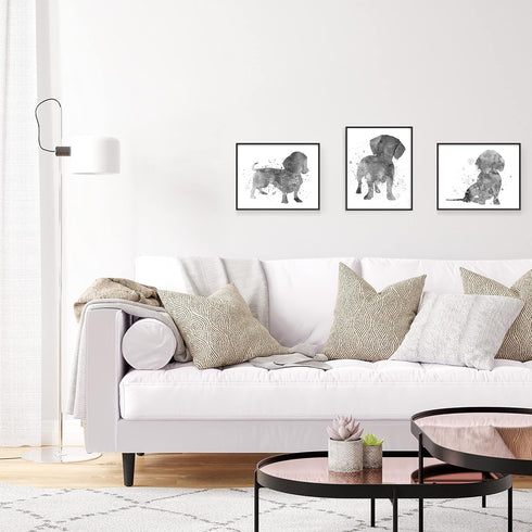 Summit Designs Dachshund Wall Art Set of 4 (8x10) Unframed Prints – Cute Dog-Themed Decor for Kids’ Rooms, Dog Lovers, and Pet-Themed Spaces – Gif...