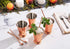 Sol Living Mint Julep Cups Set of 4, 12 oz Stainless Steel Lining Copper Cups Handcrafted Kentucky Derby Cups Barware Set for Cocktails Mixed Drin...
