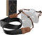 Padwa Lifestyle Black Camera Strap - Double Layer Crazy Horse Cowhide Head,1.5" Wide Pure Cotton Woven Camera Straps,Adjustable Neck Shoulder Stra...