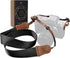 Padwa Lifestyle Black Camera Strap - Double Layer Crazy Horse Cowhide Head,1.5" Wide Pure Cotton Woven Camera Straps,Adjustable Neck Shoulder Stra...