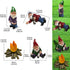 4PCS Drunk Garden Gnomes Outdoor Decorations Funny Mini Knomes Figurines Clearance Naughty Inappropriate Fairy Sculpture for Indoor Patio Yard Law...