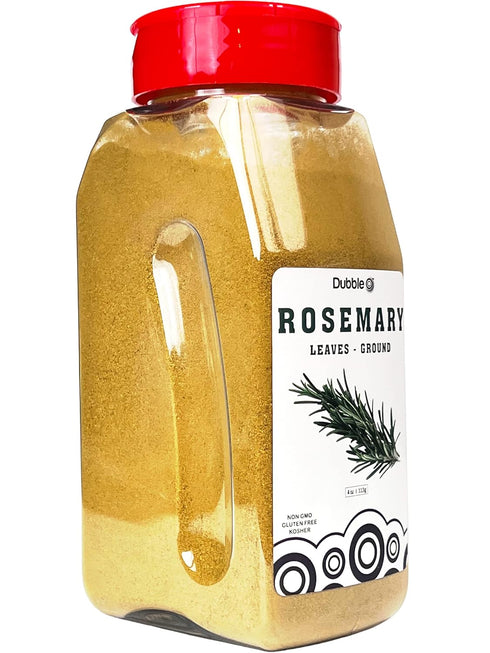 Ground Rosemary Leaves Powder - 5 oz. - Non GMO, Kosher, Halal, and Gluten Free - Dubble O Brand...