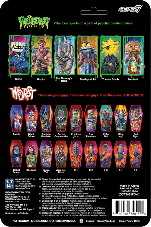 Super7 The Weirdest Zombeef Rotten Rangers - 3.75" The Weirdest Action Figure Campy Horror Collectibles and Retro Toys...