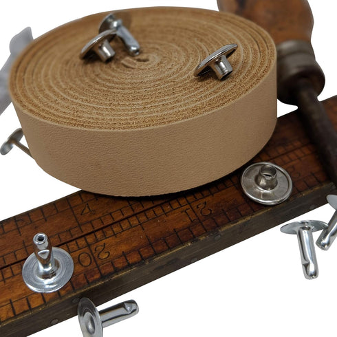 TOFL Genuine Top-Grain Leather Strap | 72 Inches Long | 3/4 Inch Wide | 1/16 Inch Thick (4-5 oz) | 1 Leather Strip for DIY Arts & Craft Projects, ...
