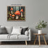 Posterizer 1 pcs-cute mushrooms in the wild-oil painting style 5-Floral & Botanical Art-Landscape & Nature Art-Decor for Home & Office- unframed w...
