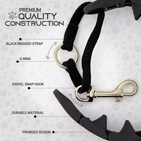 Ram-Pro Dog Training Collar Small Pinch Collar for Dogs Triple Crown Pro Training Collar Large Gentle Effective Control in a No Barking Control Do...