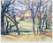 KWAY Paul Cezanne Wall Art - Trees And Houses Poster - Nature Pictures Classic Art Prints - Post-Impressionism Painting Poster Artwork for Bedroom...