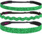 Hipsy Women's Irish Green Headband St Patricks Day Accessories Clover Headband Gift Packs (St Patty's Day Green Glitter 3pk)...
