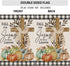 Fall Cross Garden Flag 12x18 Double Sided,Religious Cross Fall for Jesus Buffalo Plaid with Pumpkins Small Yard Flags for Outside,Seasonal Flags f...