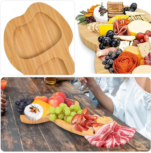 Funny Aperitif Board,Solid Wood charcuterie board and Cheese Board, Novelty Kitchen Cutlery Wine Fruit Meat large charcuterie board, kitchen gifts...