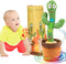 Emoin Dancing Cactus Baby Toys 6 to 12 Months, Talking Cactus Toys Repeats What You Say Baby Boy Toys, Dancing Cactus Mimicking Toy with LED Engli...