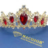 Baroque Royal Queen Crowns and Tiaras for Women,Crystal Rhinestone Costume Party Festival Wedding Tiaras Headbands (Red)...