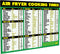 Air Fryer Cooking Times Magnetic Cheat Sheet - Extra Large Easy to Read 11” x 8.5” Airfryer Kitchen Accessory - Quick Reference Guide Magnet for O...
